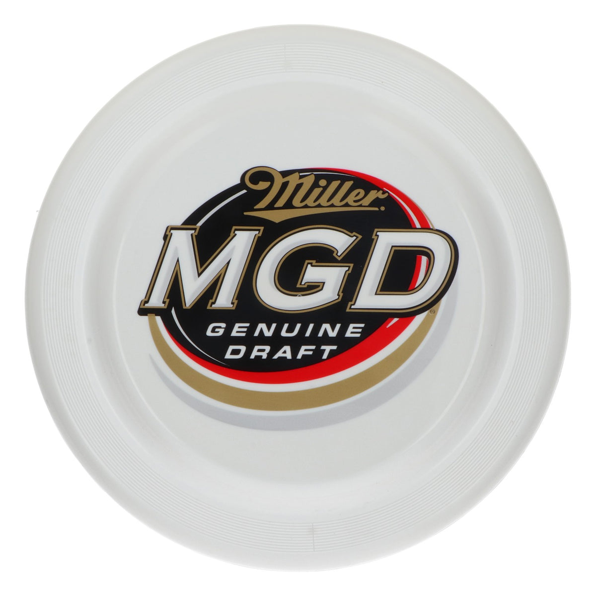 Miller Bier Frisbee Wurfscheibe MGD weiß Kunststoff – Dein Sommer-Fun-Accessoire – Ansicht 2