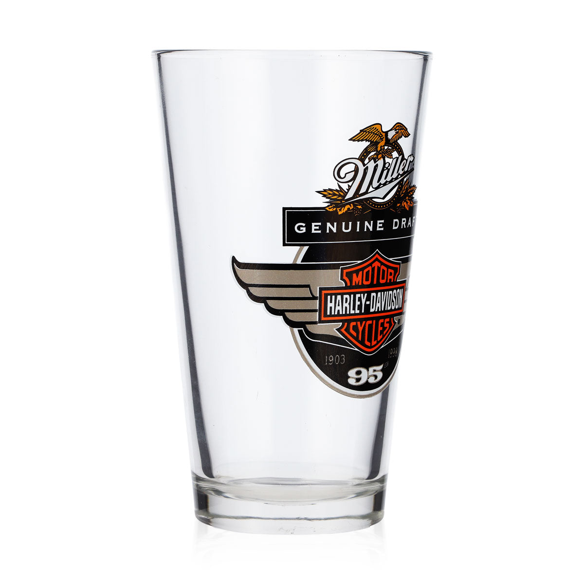 Miller Bier Glas Tumbler Becher 0,45l Harley Davidson Whiskyglas Old Fashioned – Ansicht 2
