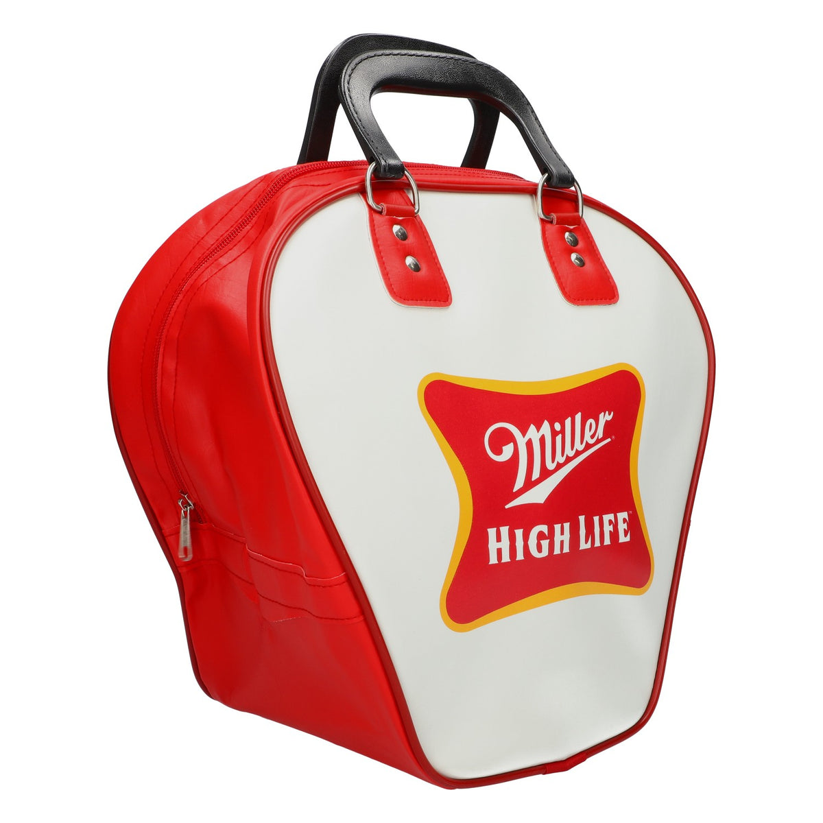 Miller Bier Tasche Bowling Bag für 1 Ball/Kugel mit Ball Einsatz Tragegriffe rot – Ansicht 2