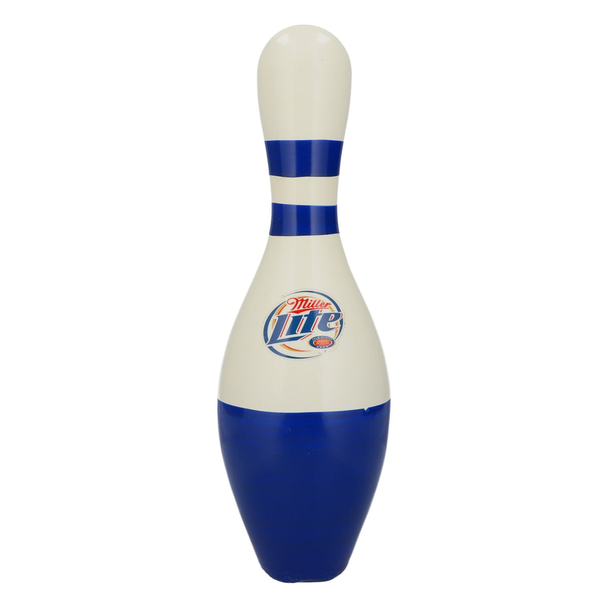 Miller Lite Bier Bowling Pin Holz Deko Man Cave Bar Sammlerstück