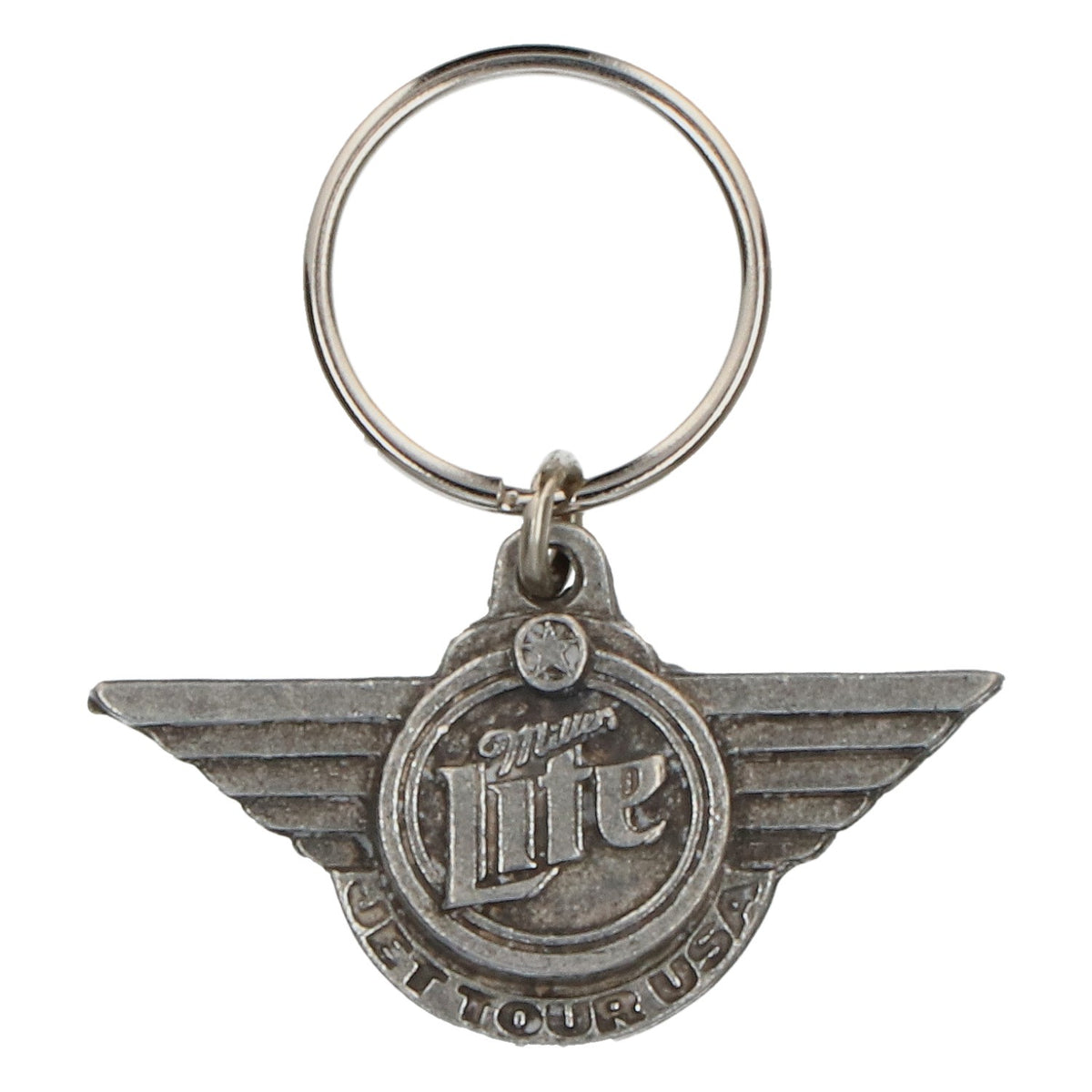 Miller Lite Jet Tour USA Schlüsselanhänger Massiv Voll Metall Bier