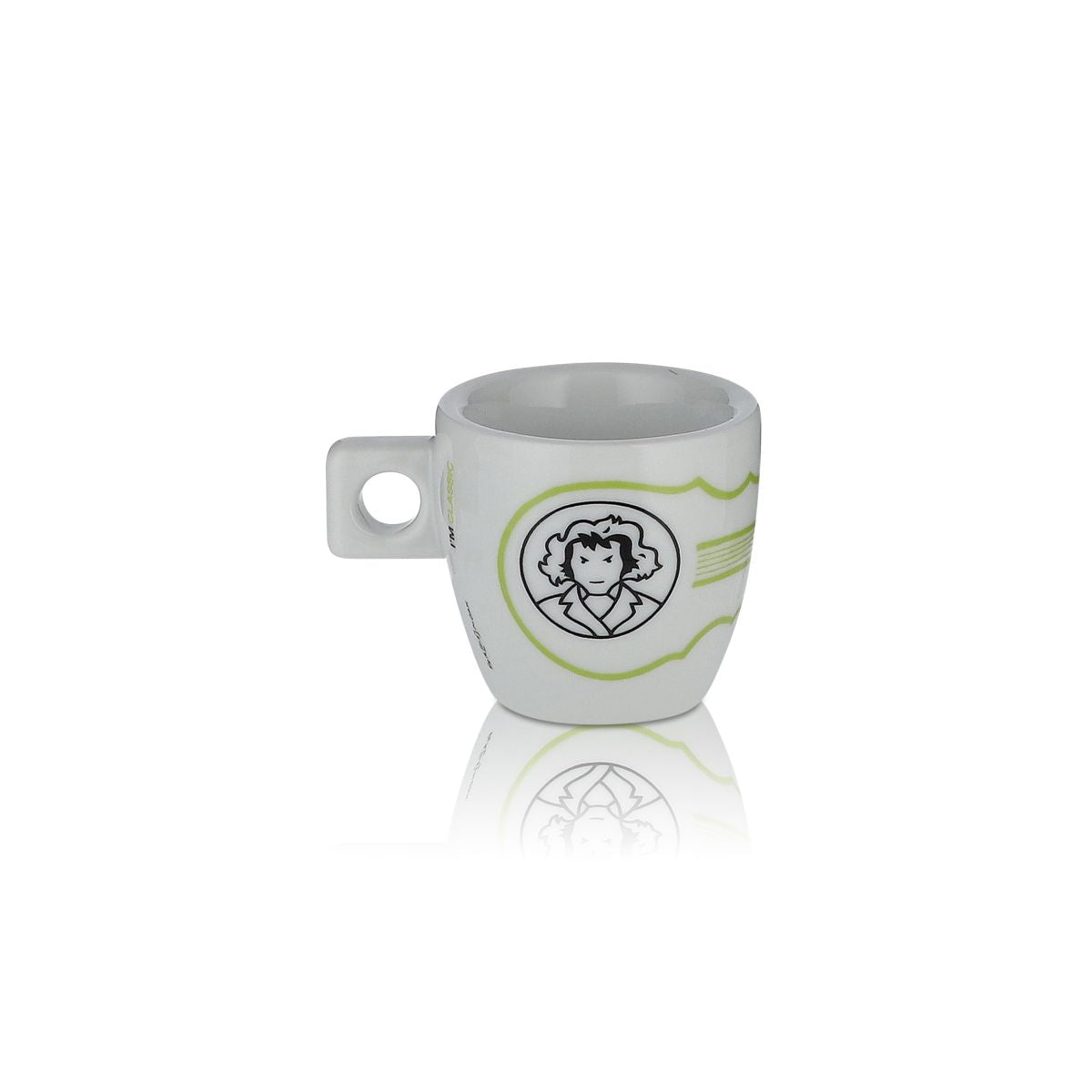 MOAK Kaffeetasse Espressotasse 50ml Henkeltasse Cafe Glas Gläser Barista