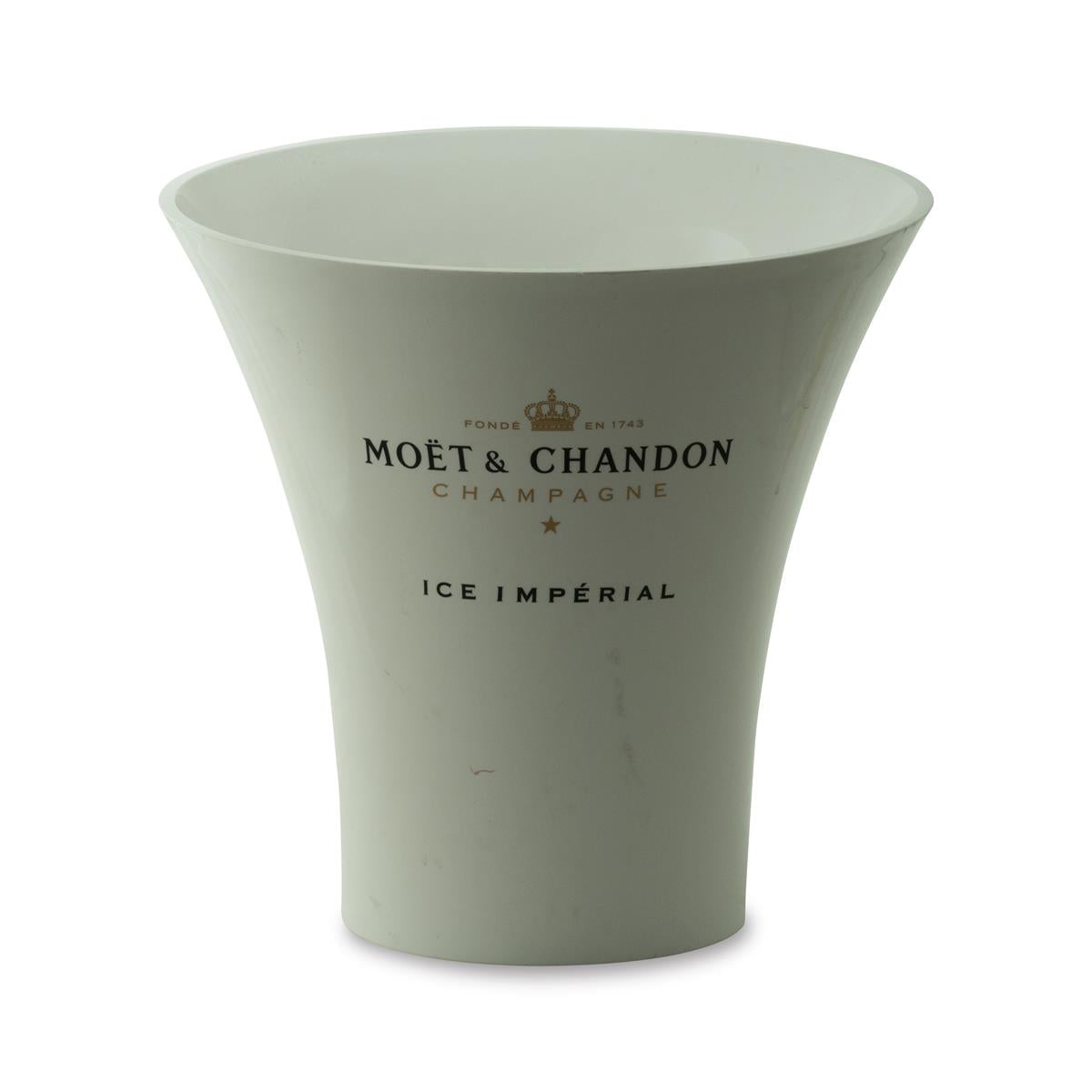 Moet Chandon Champagner Flaschenkühler Eiswürfelbehälter Single Ice weiß