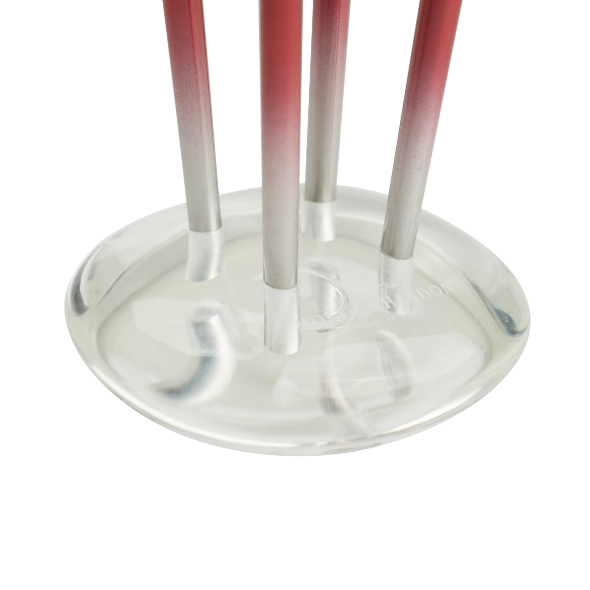 Moet Chandon Champagner Glashalter Set inkl 6 Gläser + 4 Tulpen + Ständer Rot – Ansicht 4