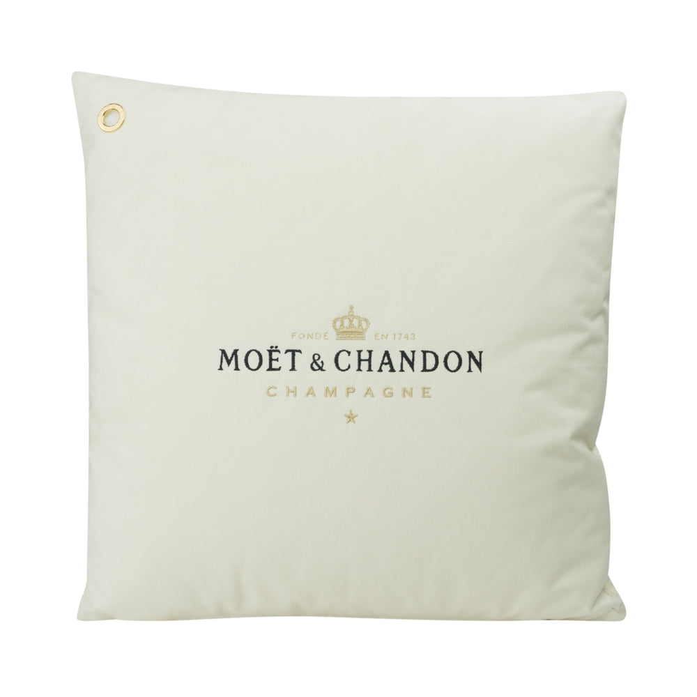 Moet & Chandon Champagner Kissen 50x50cm Lounge Ice Imperial Sofa beige gold