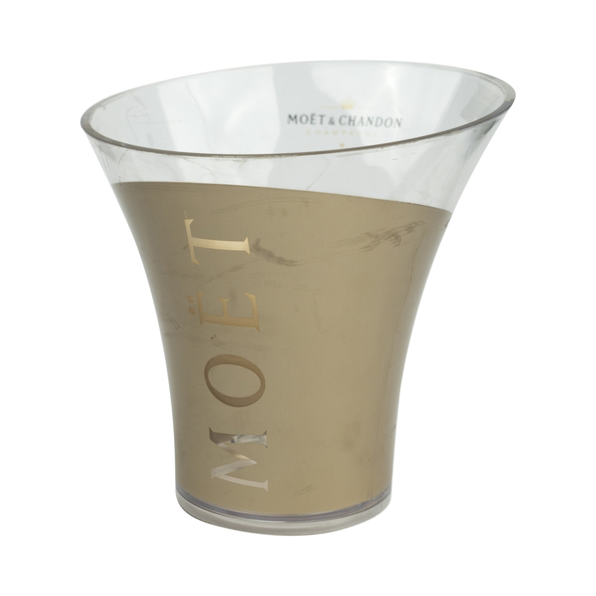 Moet Chandon Champagner Kühler Single Gold stark gebraucht Ice Cooler Behälter Flaschen