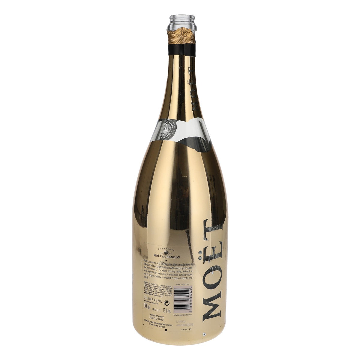 Moet Chandon Champagner leere Flasche Echtglas Dekoflasche Dummy 1,5l Brut Gold – Ansicht 3