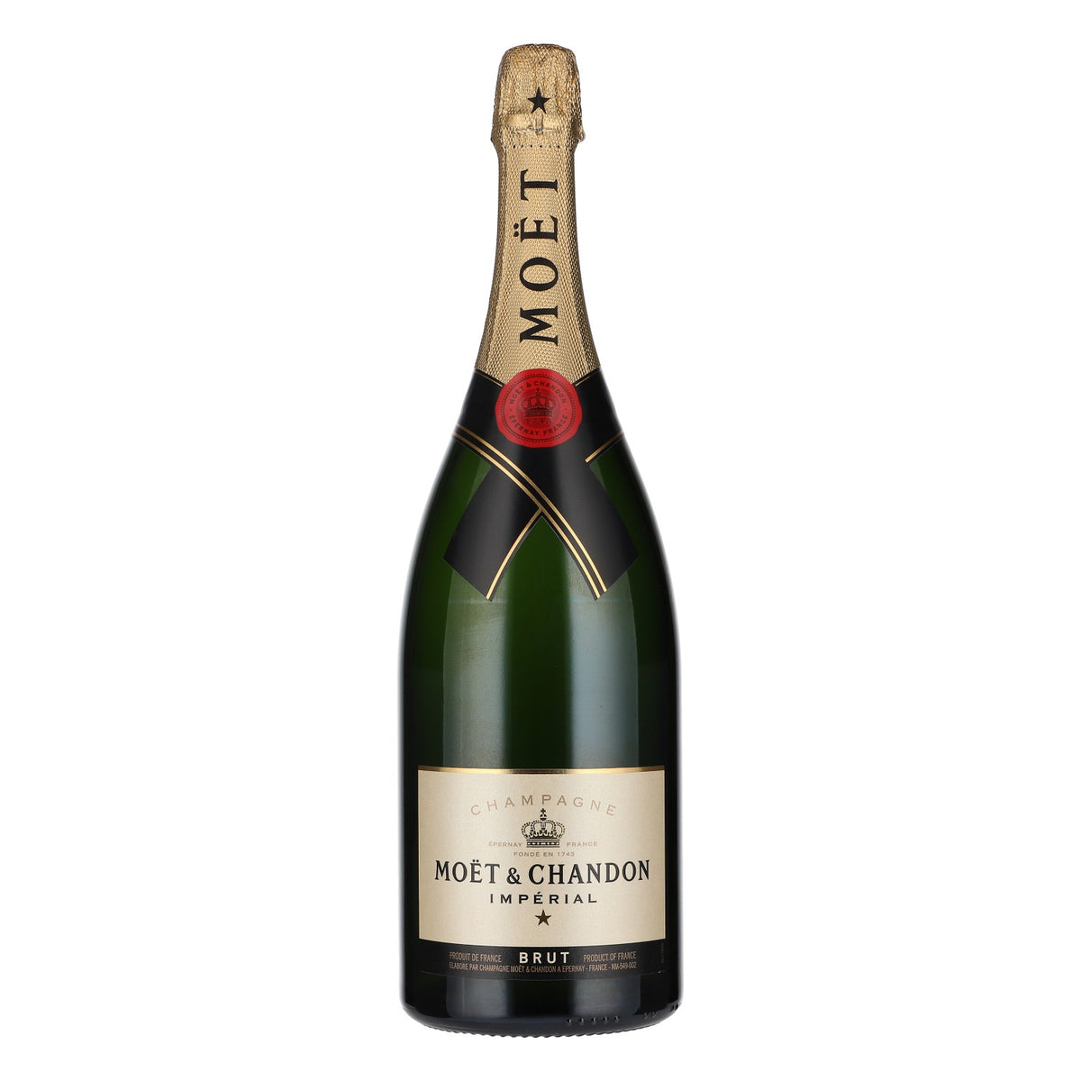 Moet Chandon Champagner Showflasche 1,5l Brut Imperial LEER Deko Dummy Empty Bar