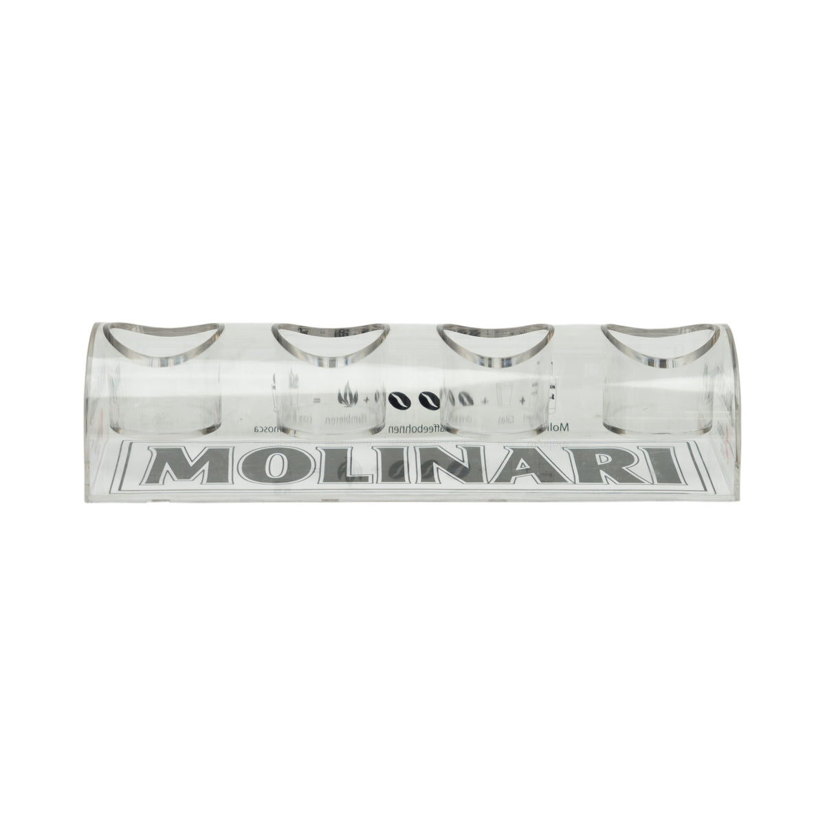 Molinari Extra Sambuca Tablett 4 Gläser Shot Schnaps Halter Präsentation Display – Ansicht 2