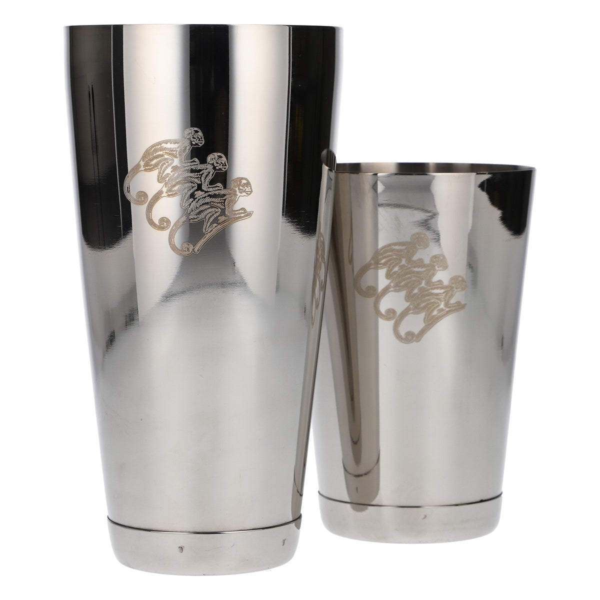 Monkey Shoulder Gin Shaker neu Edelstahl silber Cocktail Barset Barequipment – Ansicht 4