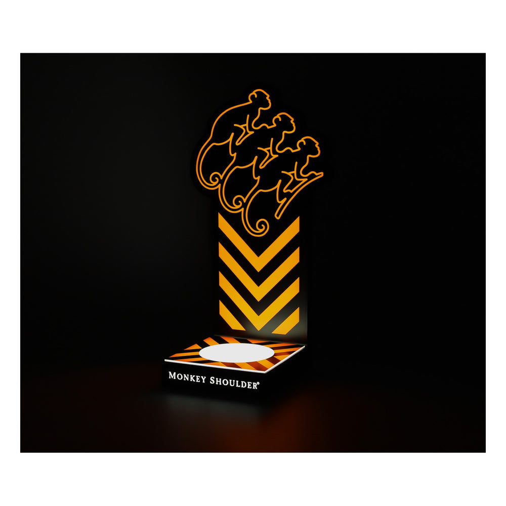 Monkey Shoulder Whiskey Glorifier LED neu Kunststoff schwarz
