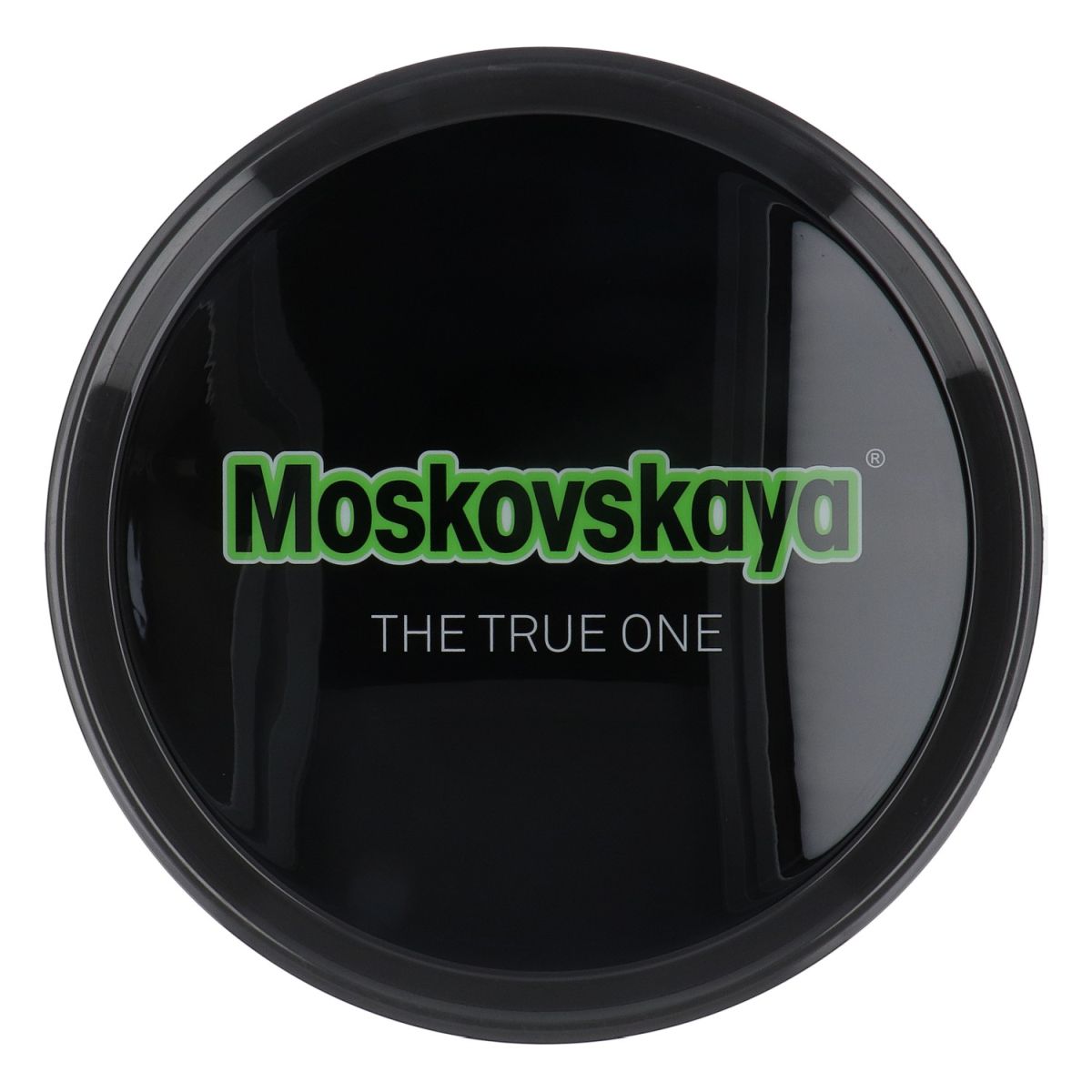 Moskovskaya Vodka Rundtablett Serviertablett Kellnertablett Schwarz Rund