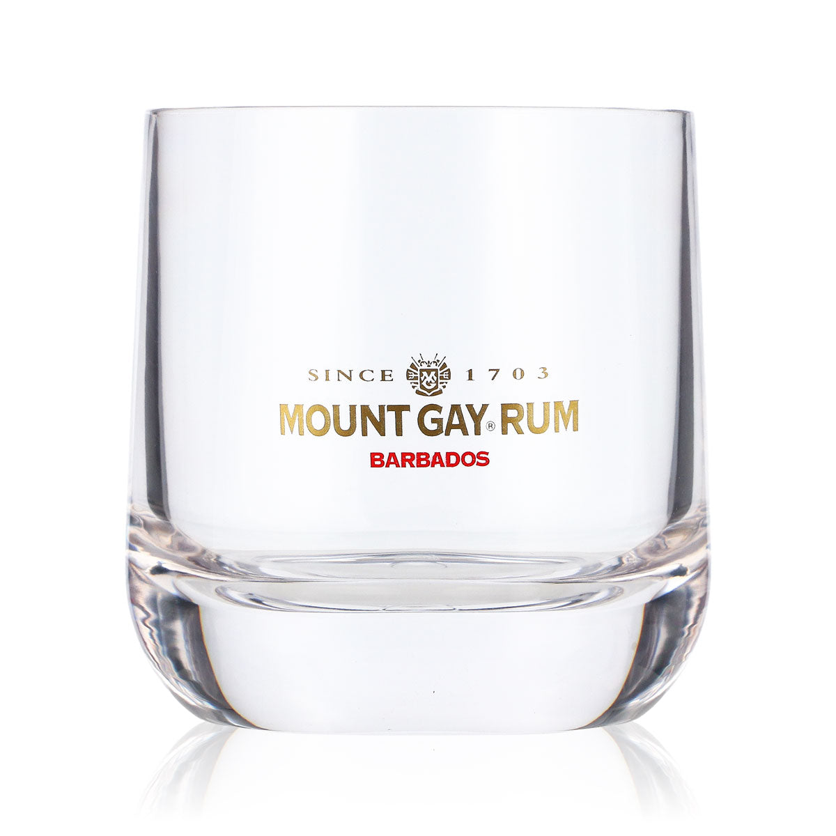 Mount Gay Rum Glas 0,25l Tumbler Plastikbecher Mehrweg Kunststoff Whiskyglas