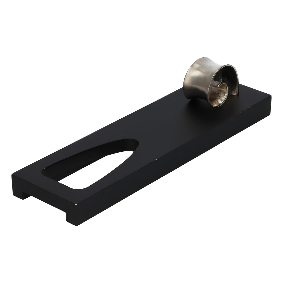 Mouton Cadet Wein Flaschenhalter Tischaufsteller Schwarz Metallbügel Geschenk – Ansicht 3