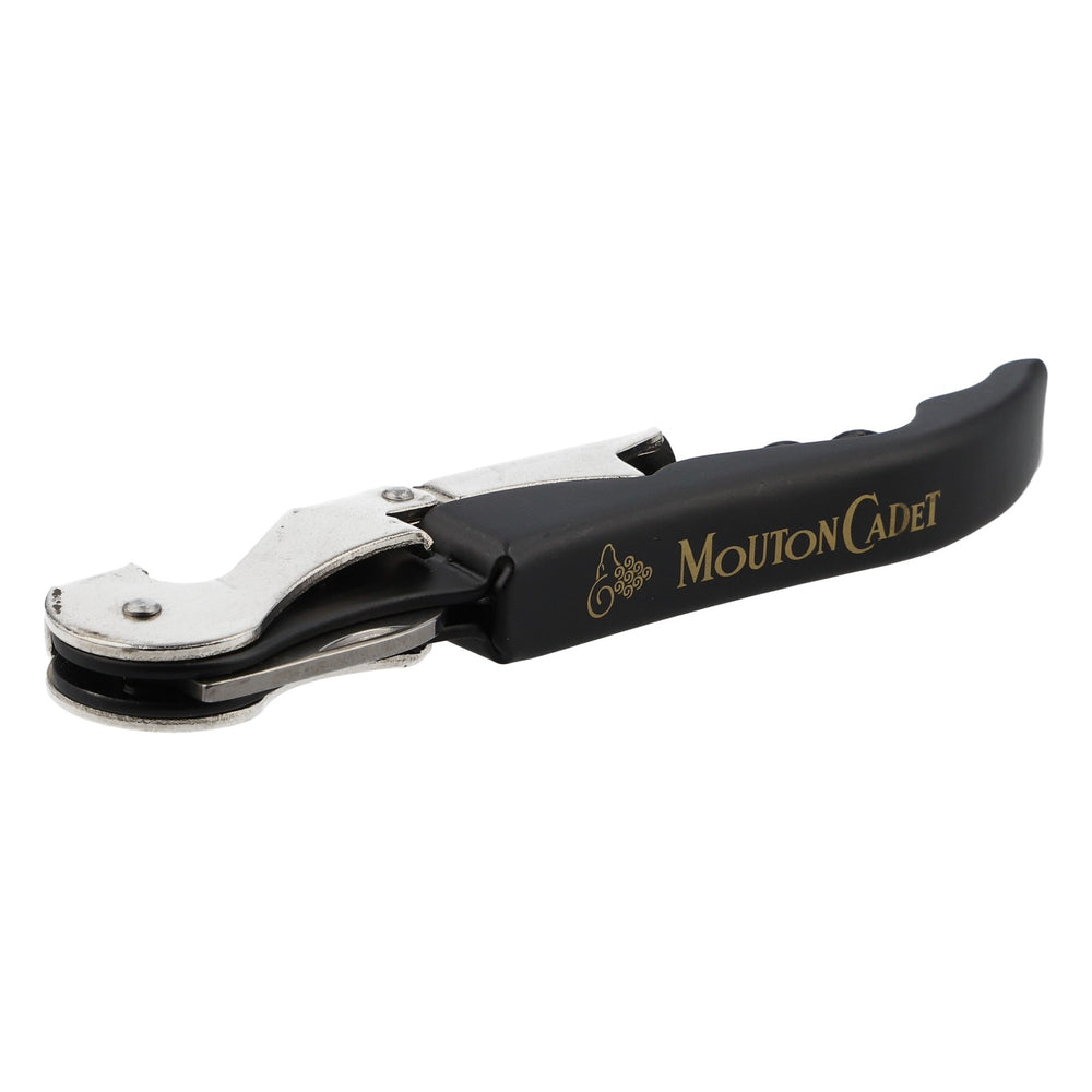 Mouton Cadet Wein Korkenzieher Flaschenöffner Kellnermesser Heber Edelstahl