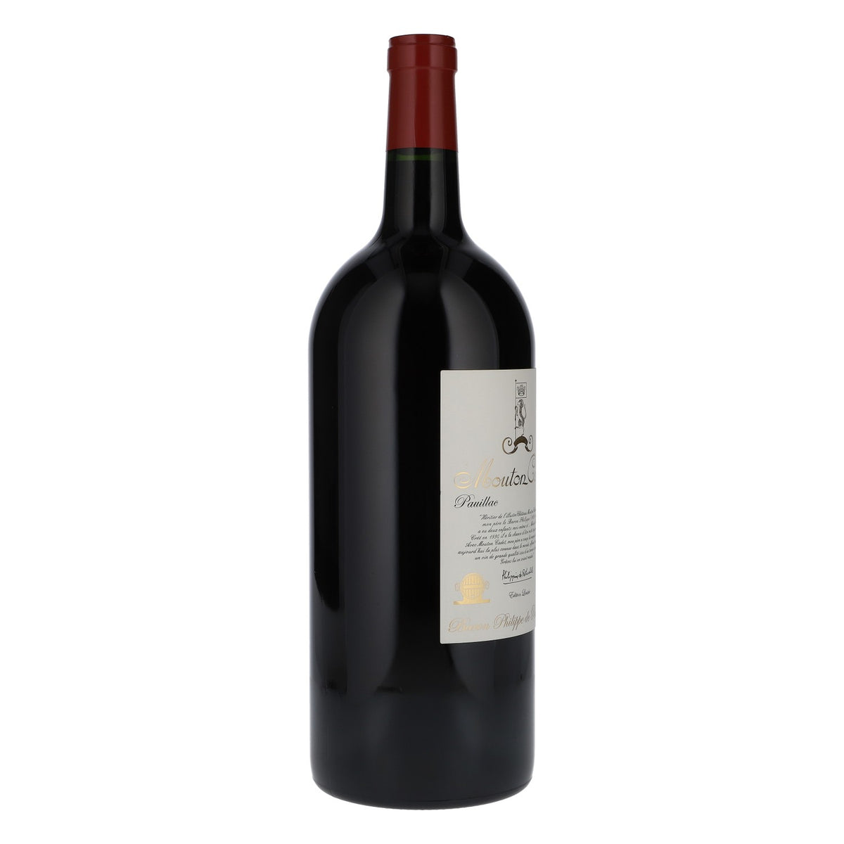 Mouton Cadet Wein Showflasche 3l Pauillac 2006 Dekoflasche Showbottle – Ansicht 2