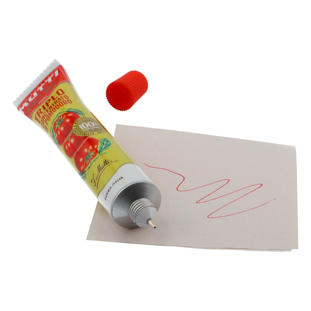 Mutti Tomatenmarktube als Tintenroller Kugelschreiber Schreibstift Sammlerstück
