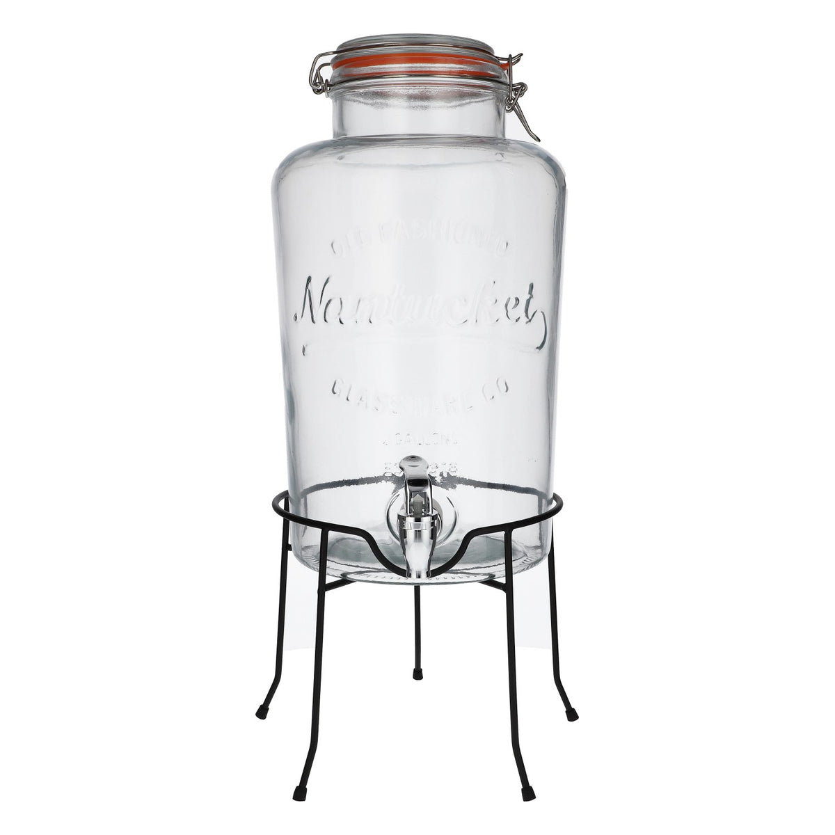 Nantucket Softdrink Getränkespender Beverage mit Metallständer 8 Liter