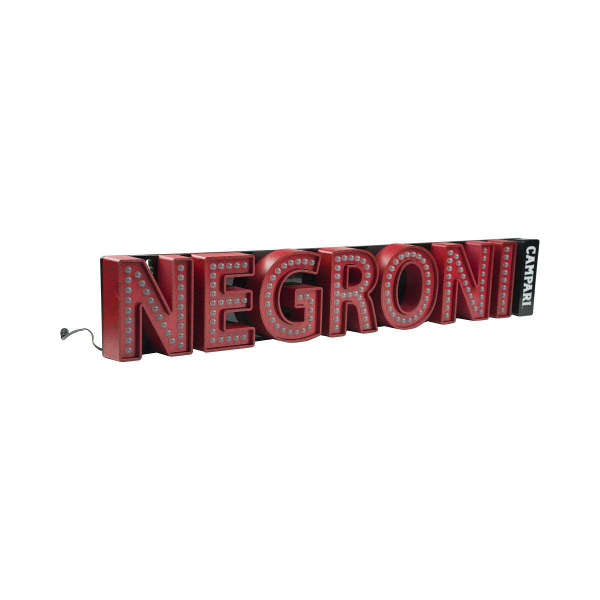 Negroni Leuchtreklame LED Buchstaben Campari rot Licht Werbung Bar Cocktail – Ansicht 2