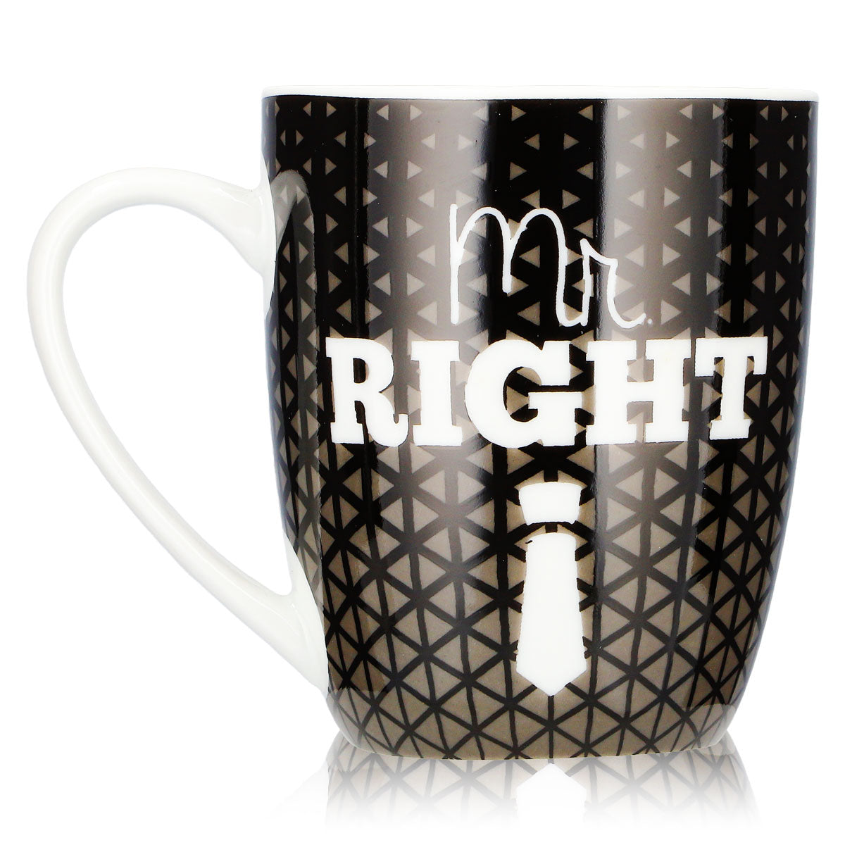 No Name Sonstiges Glas 0,35l Mr. Right Becher für Dich schwarz Keramik Tasse – Ansicht 3