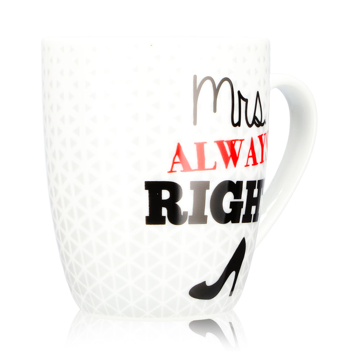 No Name Sonstiges Glas 0,35l Mrs. Always Right Becher für Dich weiß Keramik – Ansicht 2