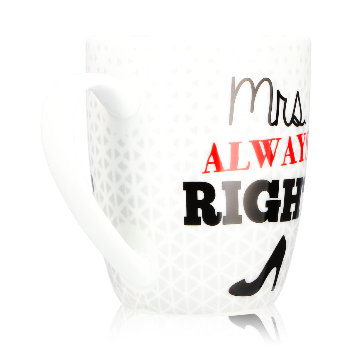 No Name Sonstiges Glas 0,35l Mrs. Always Right Becher für Dich weiß Keramik – Ansicht 4