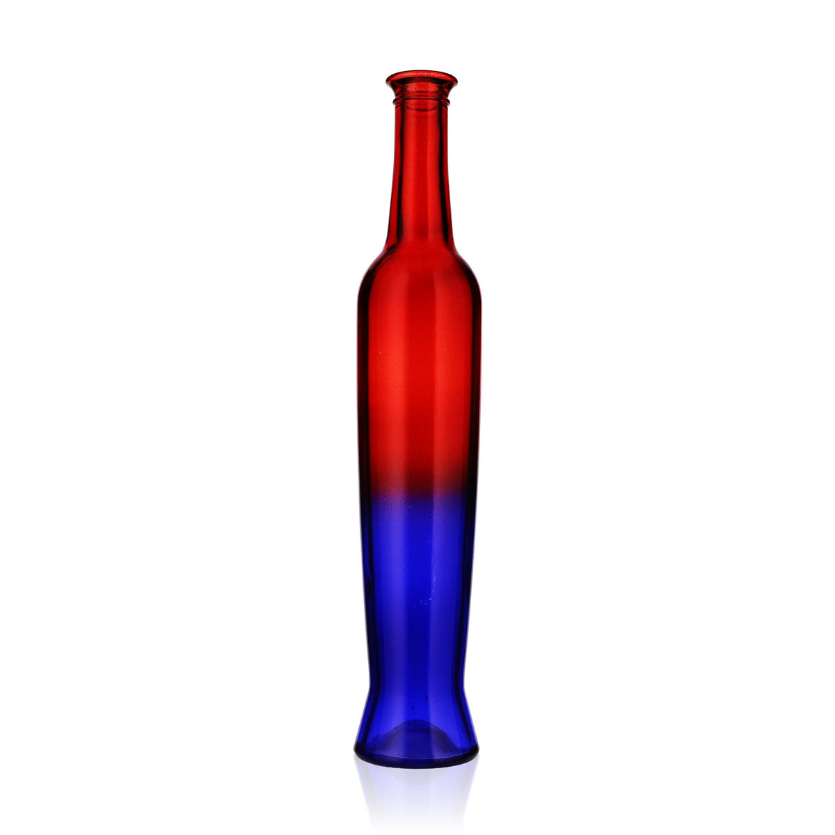 No Name Sonstiges Glas 0,5l Rot/Blau Blumenvase Deko Flasche
