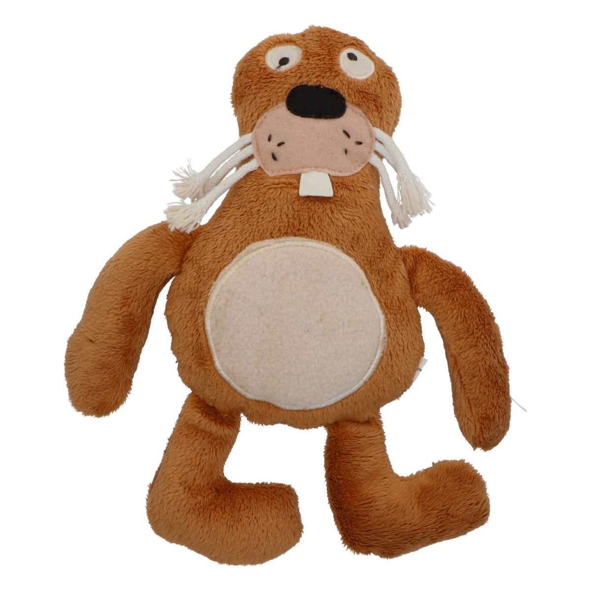No Name Spielzeug Kuscheltier Plüschtier Robbe neu Polyester braun