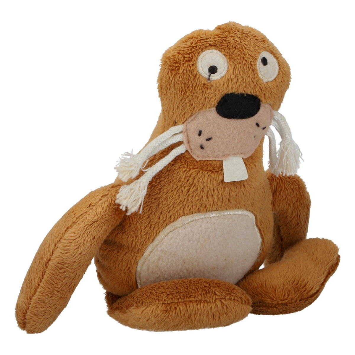 No Name Spielzeug Kuscheltier Plüschtier Robbe neu Polyester braun – Ansicht 3