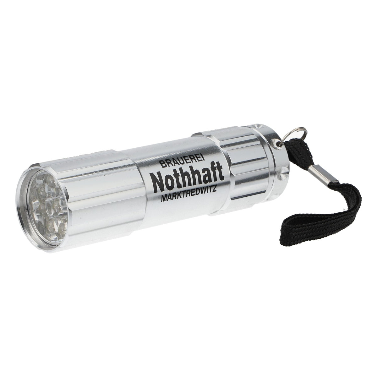 Nothaft Bier Taschenlampe Marktredwitz Silber 9 LED Kunststoff Fanartikel