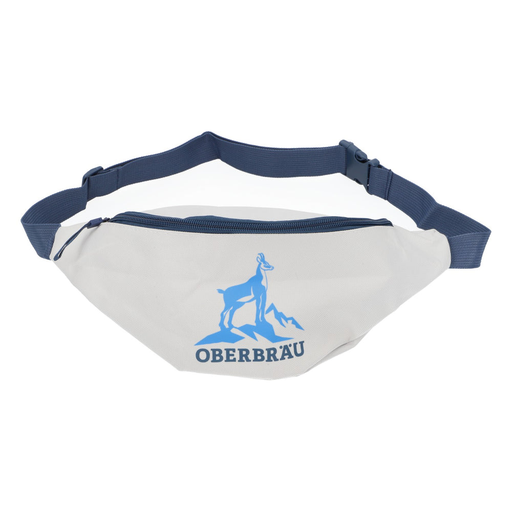 Oberbräu Hell Bier Bauchtasche Gürteltasche Wandertasche Strandtasche Weiß
