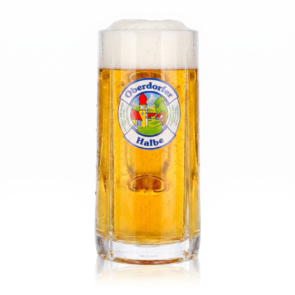 Oberdorfer Bier Glas Krug 0,5l Halbe Relief Fidenza