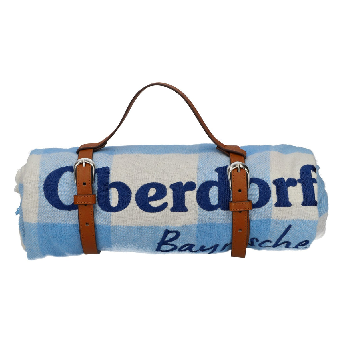 Oberdorfer Bier Picknickdecke Wasserabweisende Unterseite Lederband – Ansicht 2