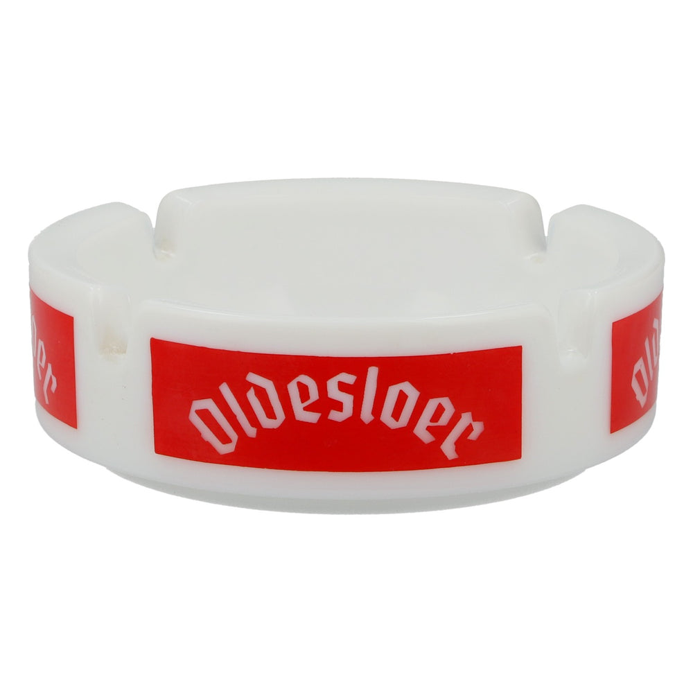 Oldesloer Aschenbecher weiß Keramik Marken-Logo Korn Bar Kneipe