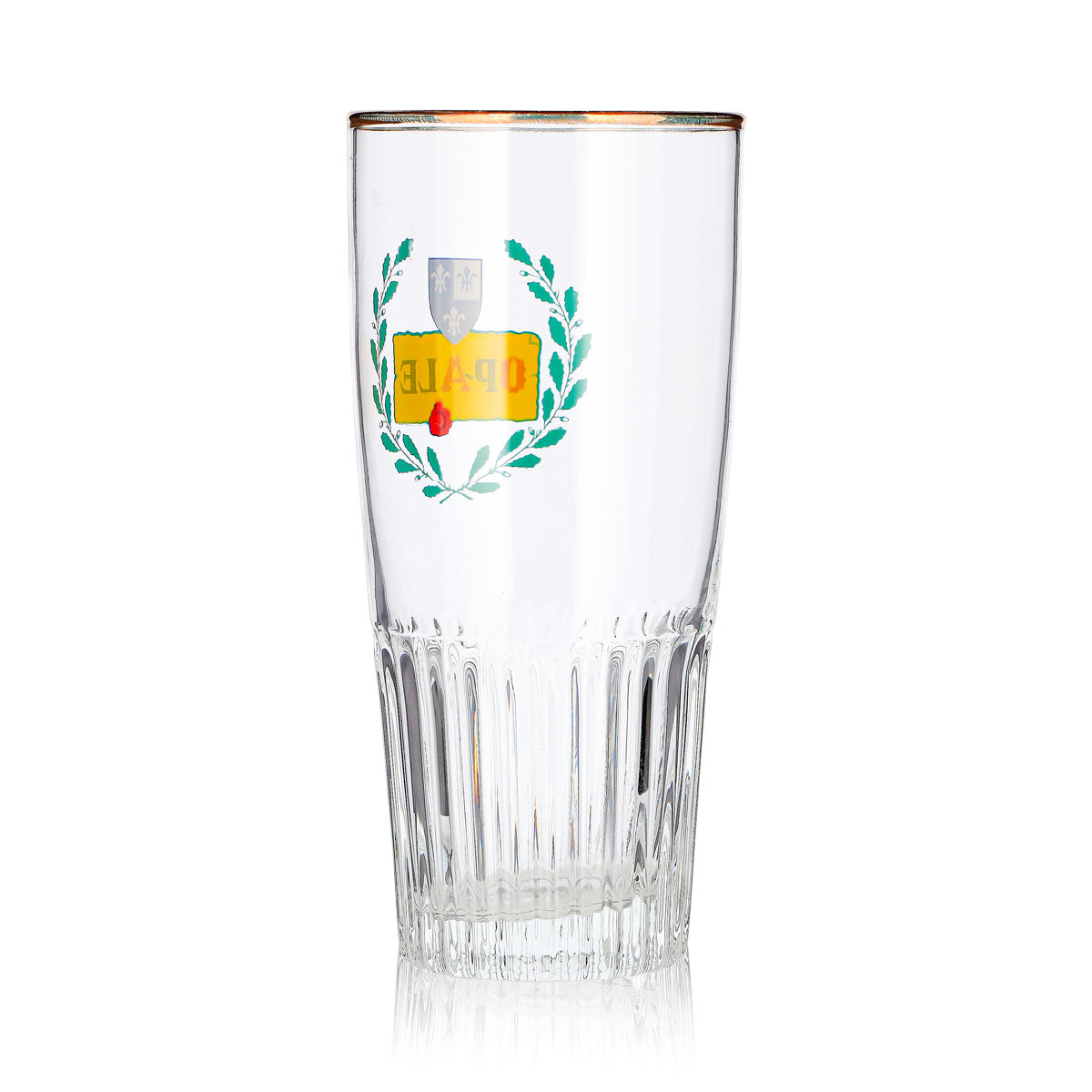 Op-Ale Bier Glas 0,33l Becher Goldrand Relief – Ansicht 4