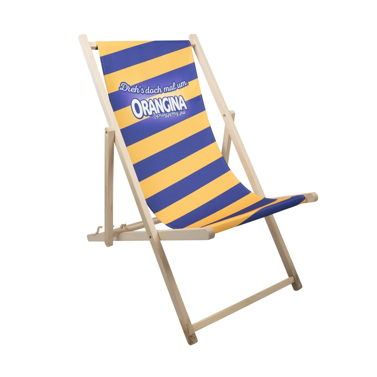 Orangina Liegestuhl Lounge Möbel Deckchair Klappbar Camping Strand Garten Beach