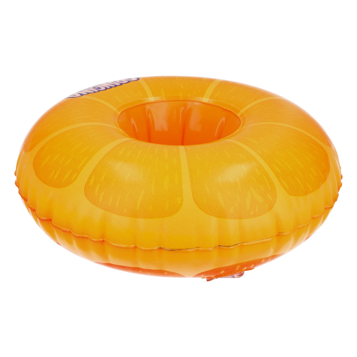 Orangina Softdrink schwinnender Getränkehalter für Pool Orange aufblasbar – Ansicht 3