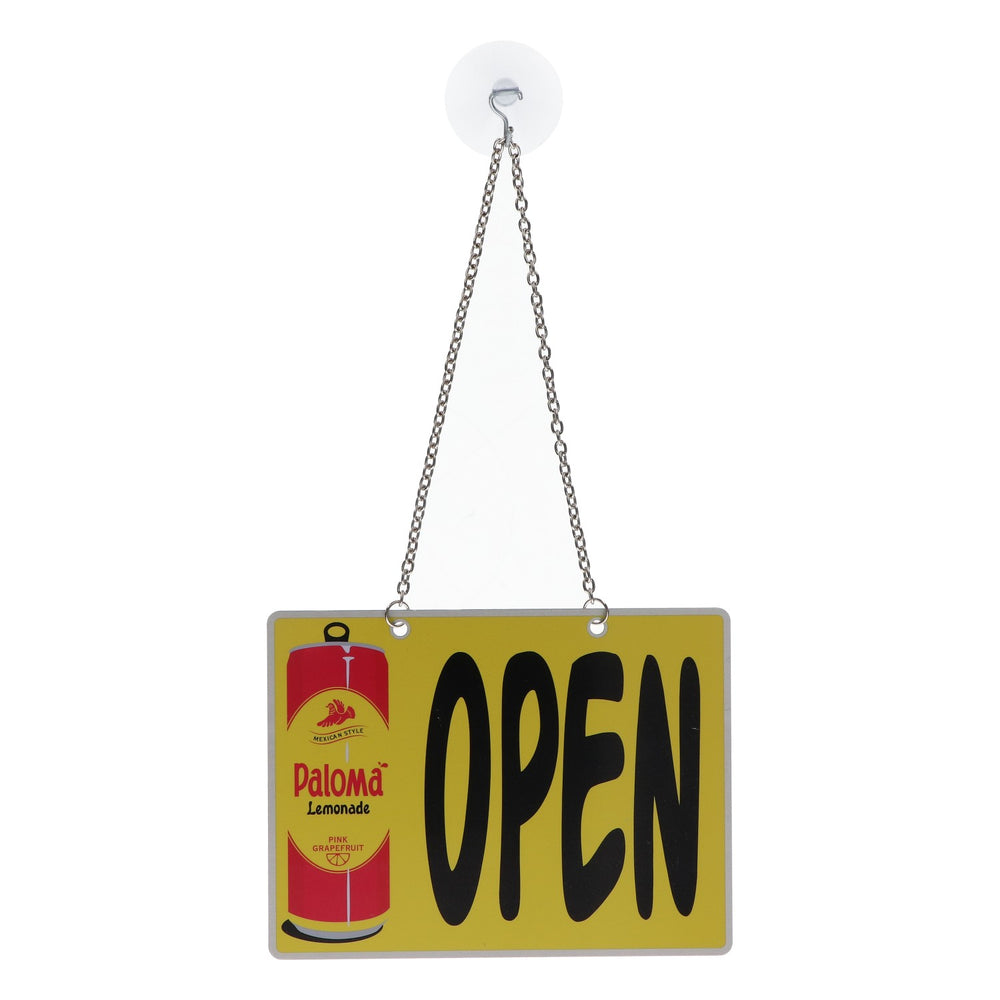 Paloma Lemonade Trinkgeldhaus Vogelhaus mit Blech Werbeschild "Open"