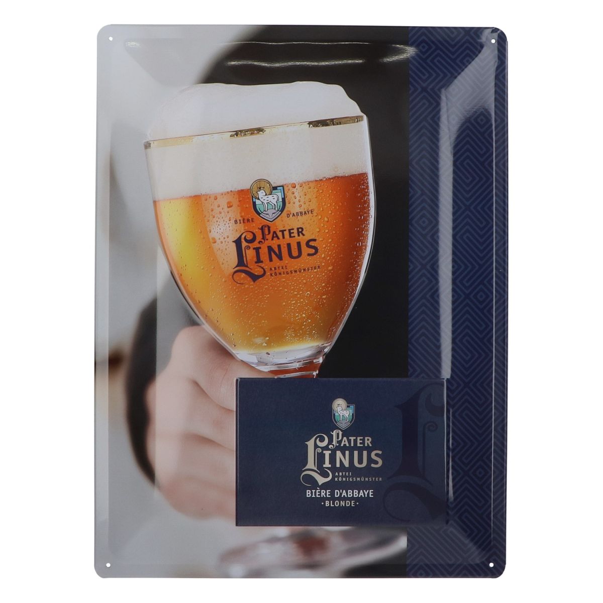 Pater Linus Blechschild Wandschild Reklame Dekoration Merch 40x30cm Brauerei