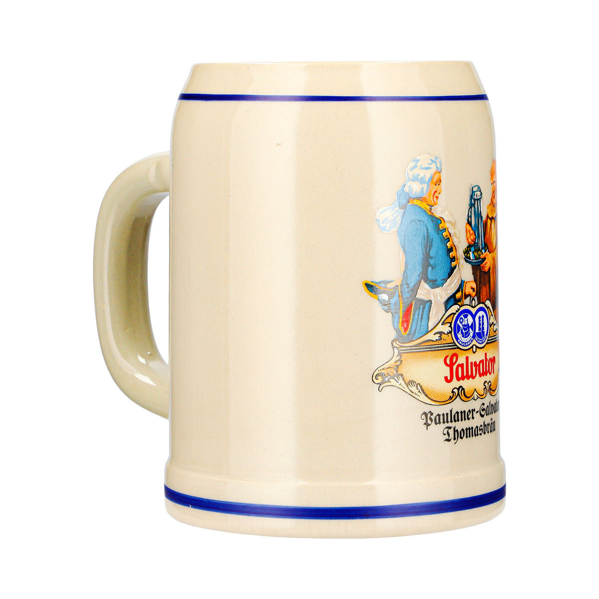 Paulaner Bier Glas 0,5l Krug Salvator Thomasbräu Ton Gerz – Ansicht 2