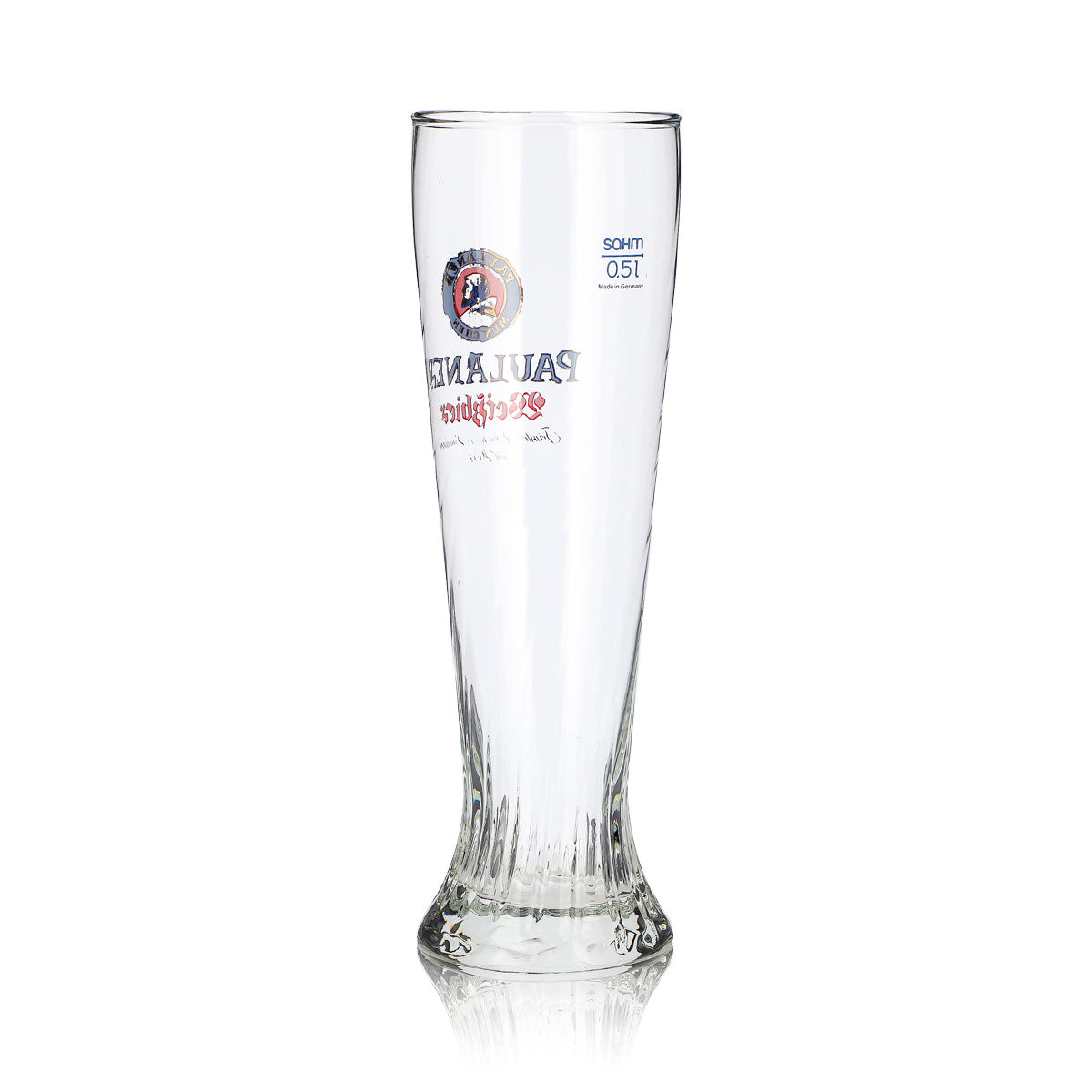 Paulaner Bier Glas 0,5l Weißbierglas Pokal Sonderform Sahm – Ansicht 4