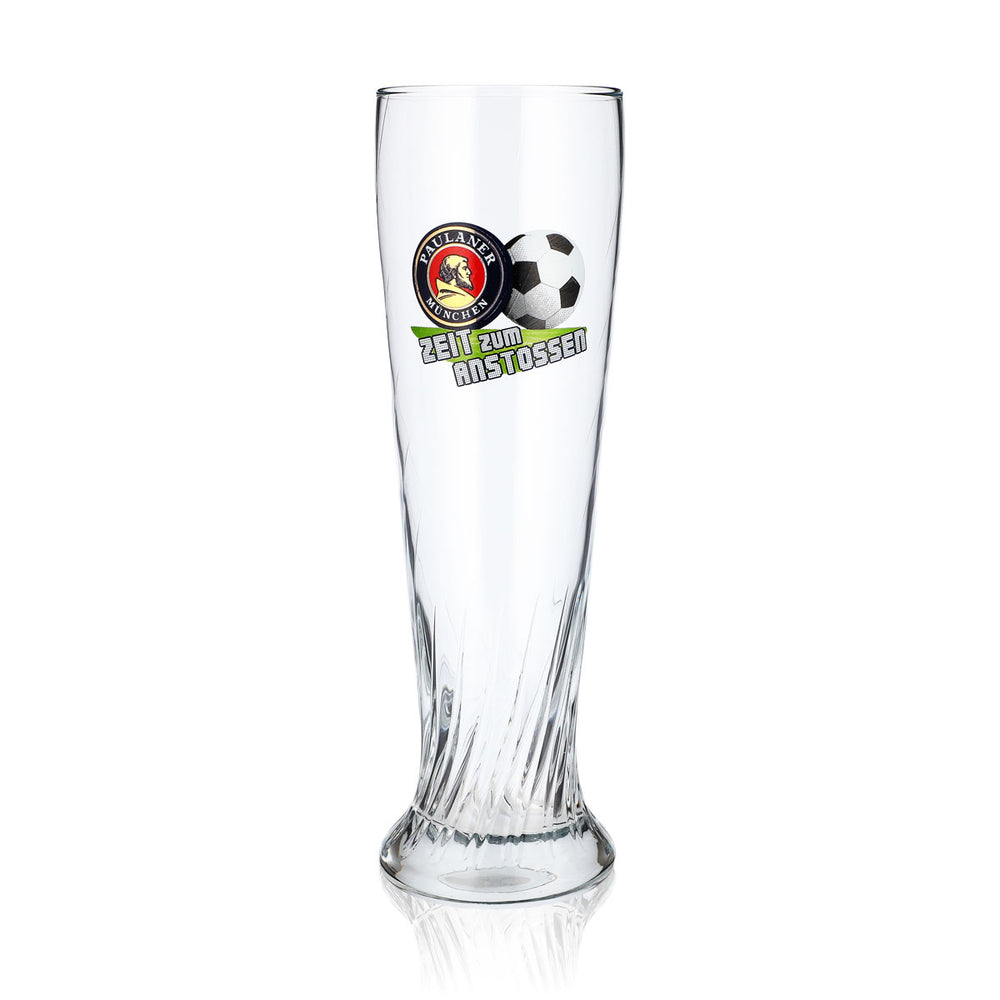 Paulaner Bier Glas 0,5l Weißbierglas "Zeit zum Anstossen" sahm Weizenbierglas