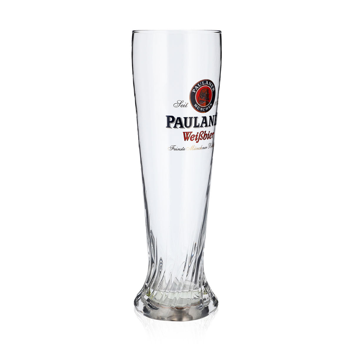 Paulaner Bier Glas LED Weißbierglas Relief Glas 0,5l Bierglas Sahm Sonderglas – Ansicht 2