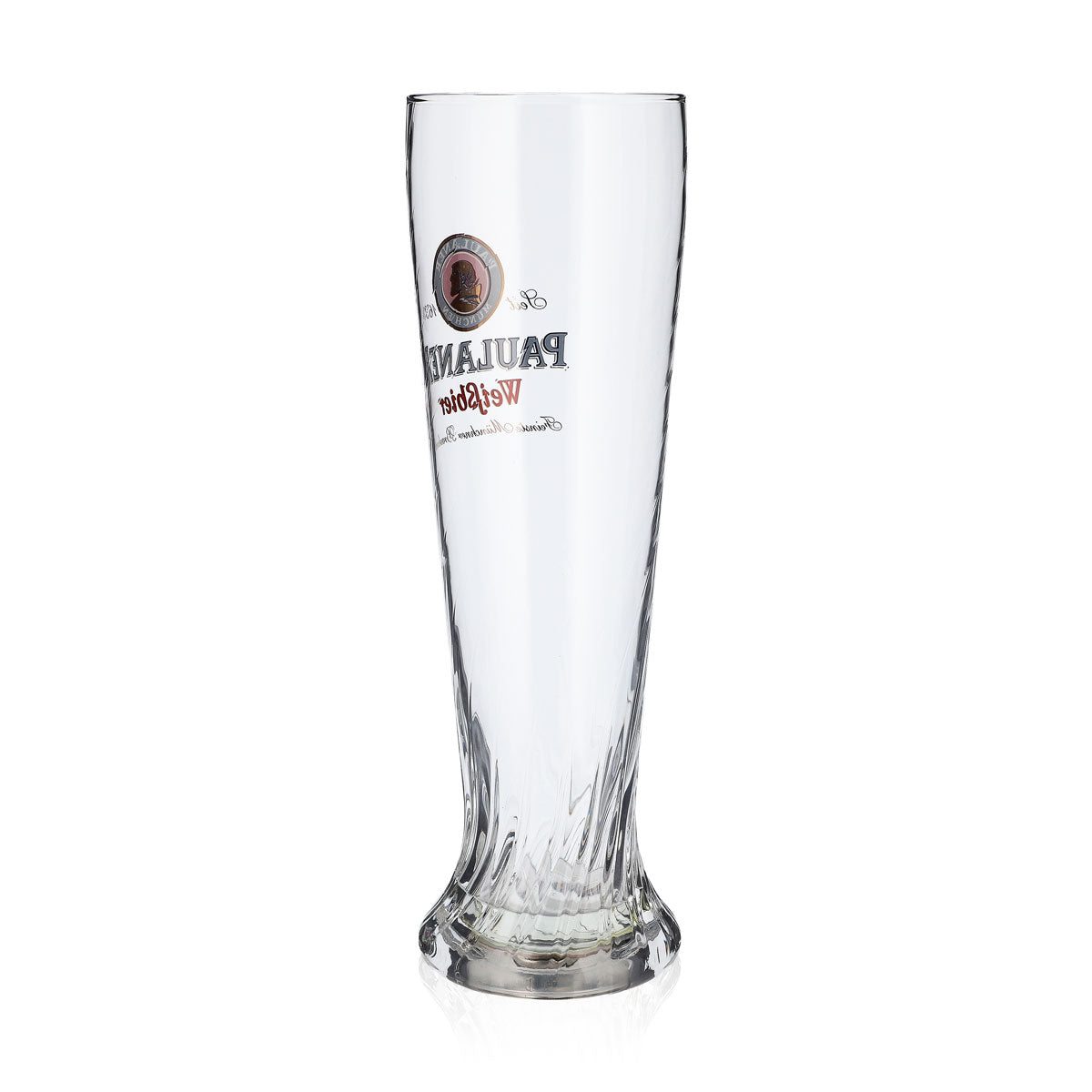 Paulaner Bier Glas LED Weißbierglas Relief Glas 0,5l Bierglas Sahm Sonderglas – Ansicht 3