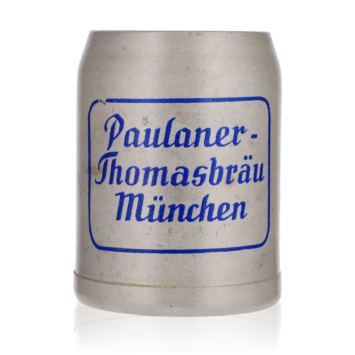 Paulaner Bier Glas Ton Krug Humpen Thomasbräu München Stein 0,5l Bierkrug Seidel