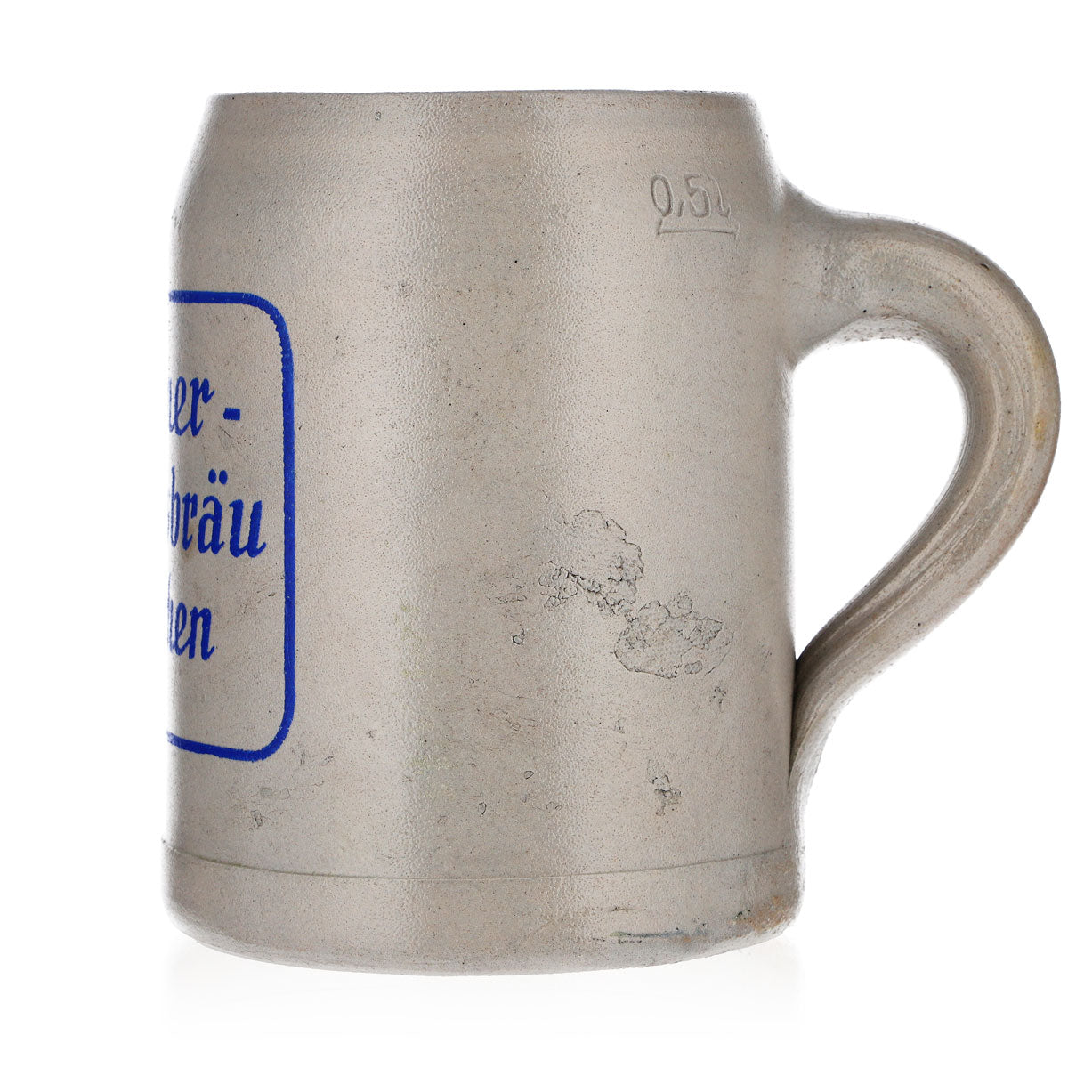 Paulaner Bier Glas Ton Krug Humpen Thomasbräu München Stein 0,5l Bierkrug Seidel – Ansicht 5