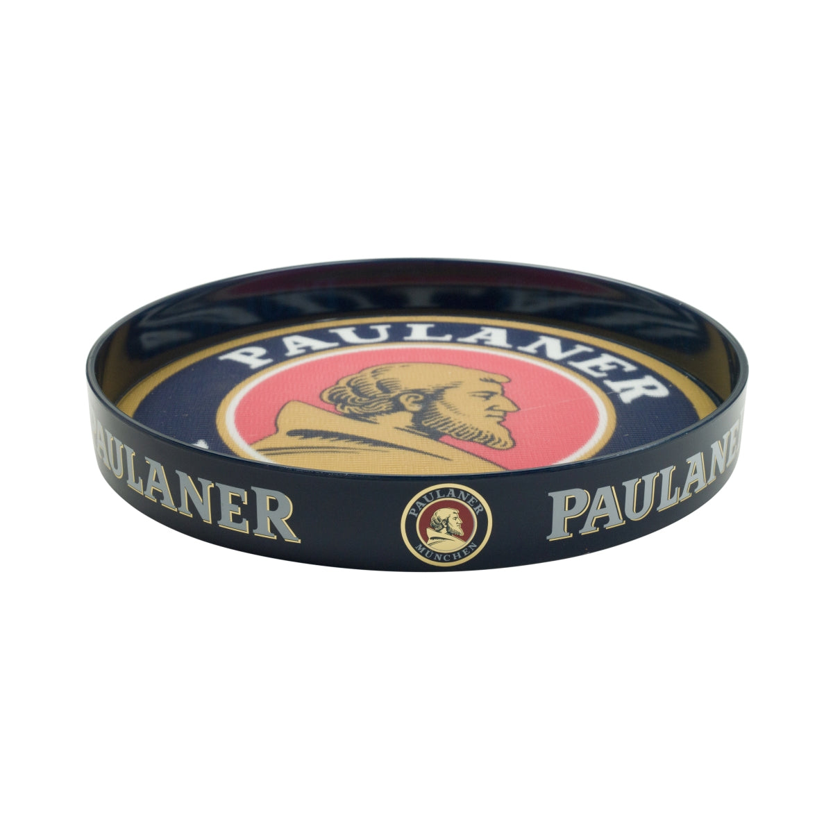 Paulaner Bier Tablett Serviertablett Kellnertablett blau Logo – Ansicht 2