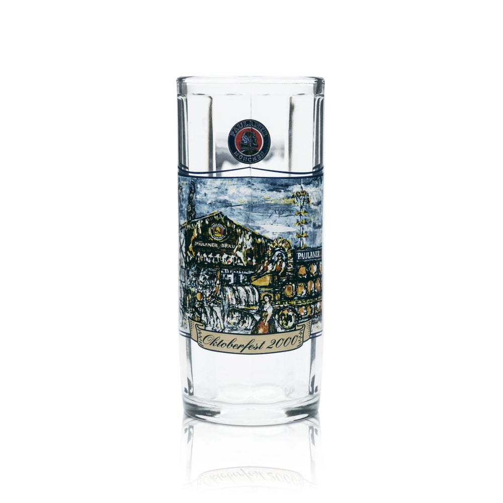 Paulaner Bierkrug Glas 0,5l Kontur Humpen Seidel Oktoberfest 2000 Edition Gläser