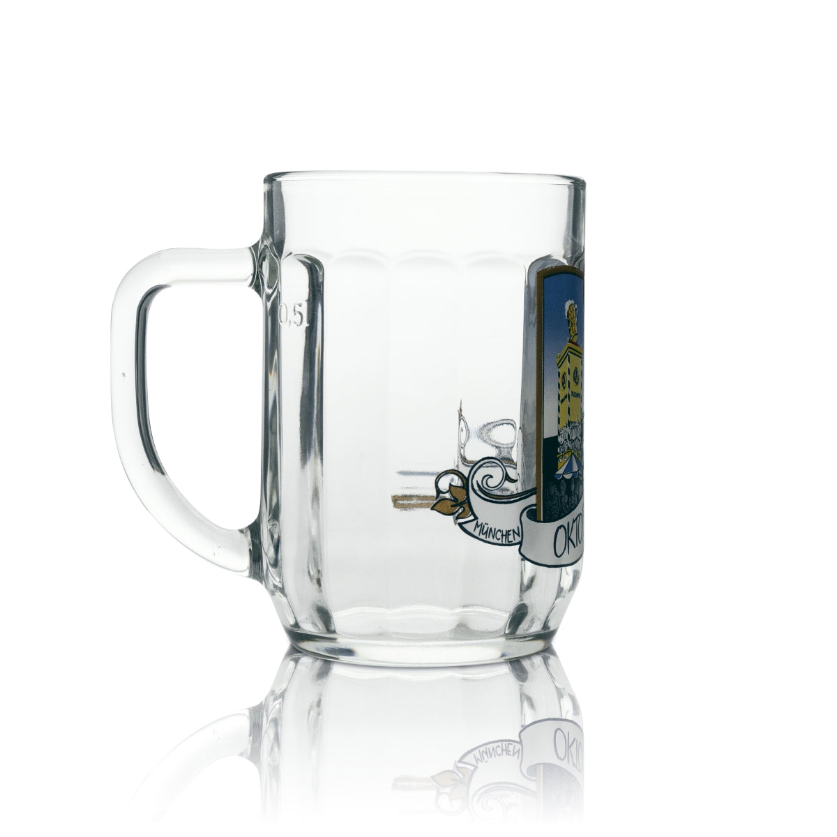 Paulaner Bierkrug Glas 0,5l Oktoberfest 2011 Sammleredition Humpen Seidel Gläser – Ansicht 3