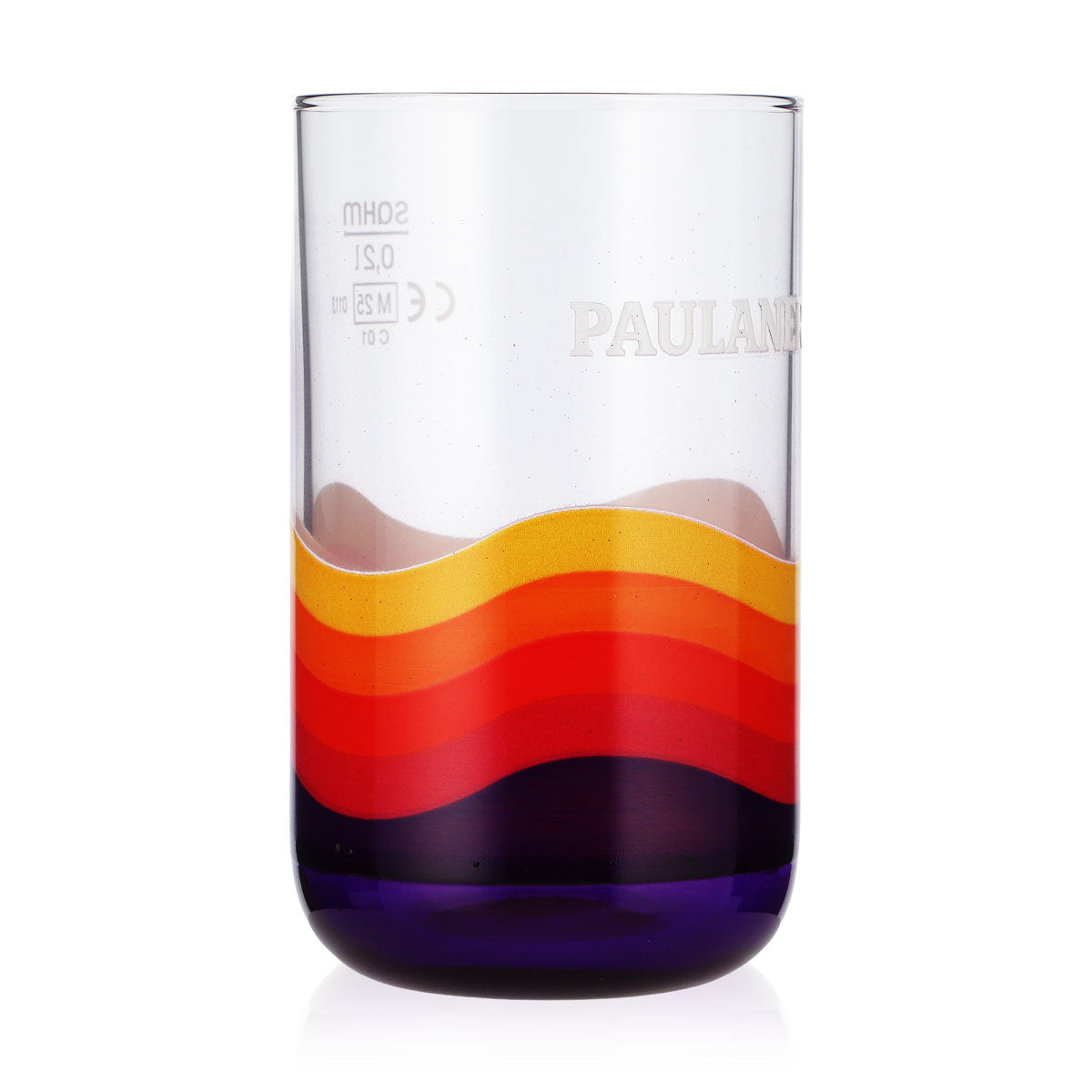 Paulaner Cola-Mix Softdrink Glas 0,2l Becher Boden Rund - neues Design Sahm – Ansicht 2